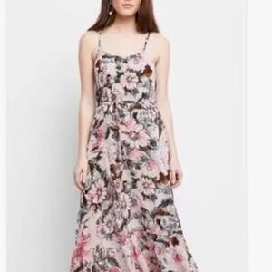 Plenty by Tracy Reese Pink and Black Floral High-Low Skirt